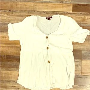 Something Navy Easy Woven Top